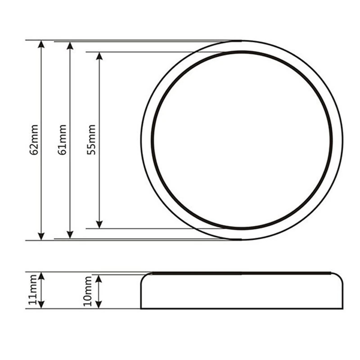BKMAM RODAC Plates With Curved Bottom