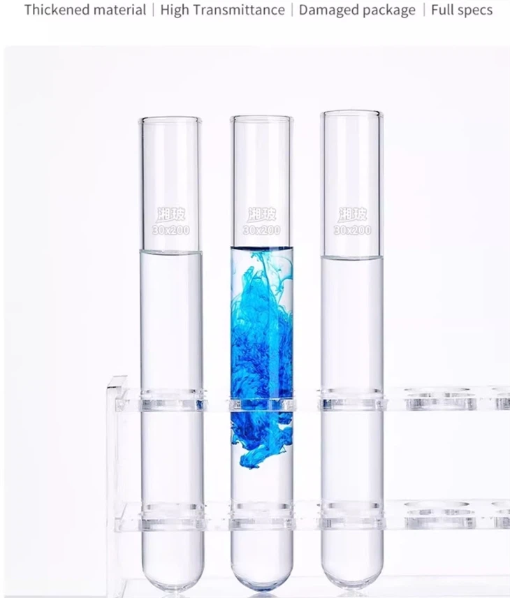 Factory Direct Chemistry Laboratory Glassware Glass Test Tube