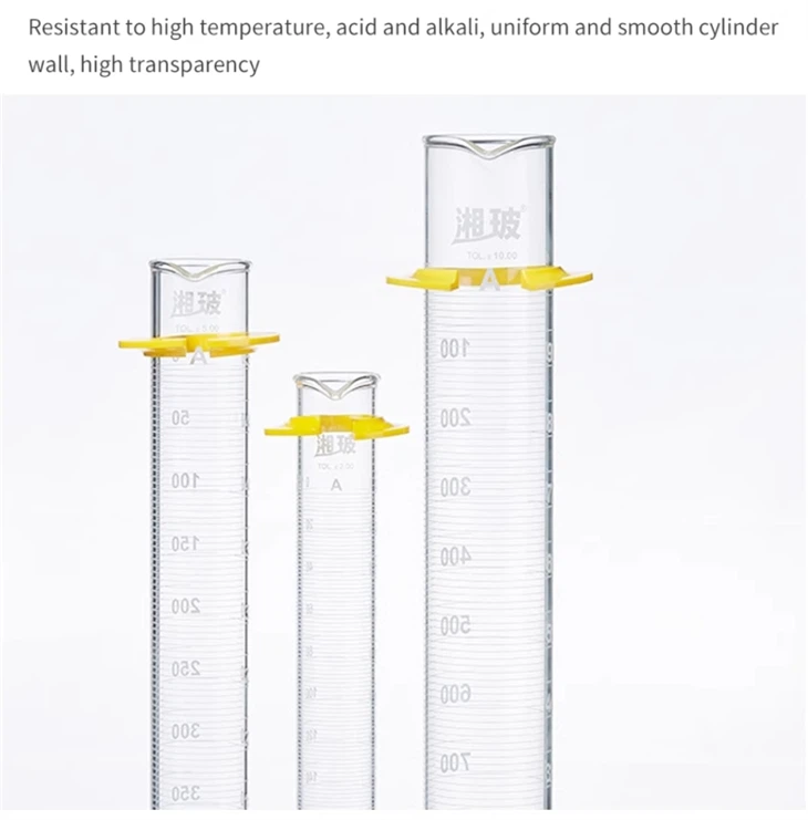 Lab Glassware 250ml 500ml 1000ml Graduated Borosilicate Glass Measuring Cylinder