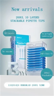 Embouts de pipettes empilables 10 couches 200ul
