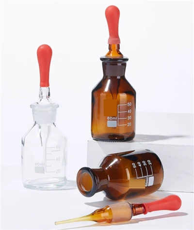 Flacons compte-gouttes en verre