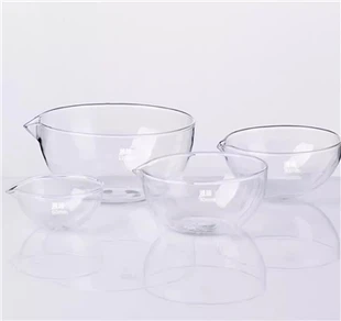 Plat d'évaporation en verre Lab Boro 3.3 pour utilisation en laboratoire Plat d'évaporation à fond rond Plat d'évaporation de laboratoire