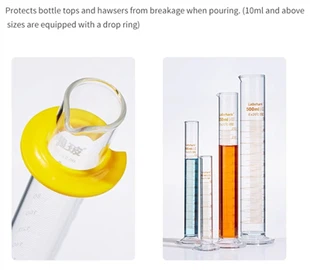 Verrerie de laboratoire, grand verre, fonction du cylindre de mesure