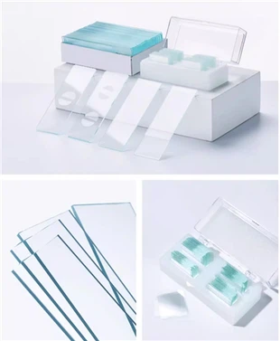 Fournitures de laboratoire couvercle en verre de Microscope préparé lames de couverture simples givrées diapositives lames de Microscope