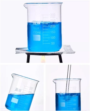 Bécher de verrerie de Borosilicate de laboratoire avec le verre de forme basse de bec